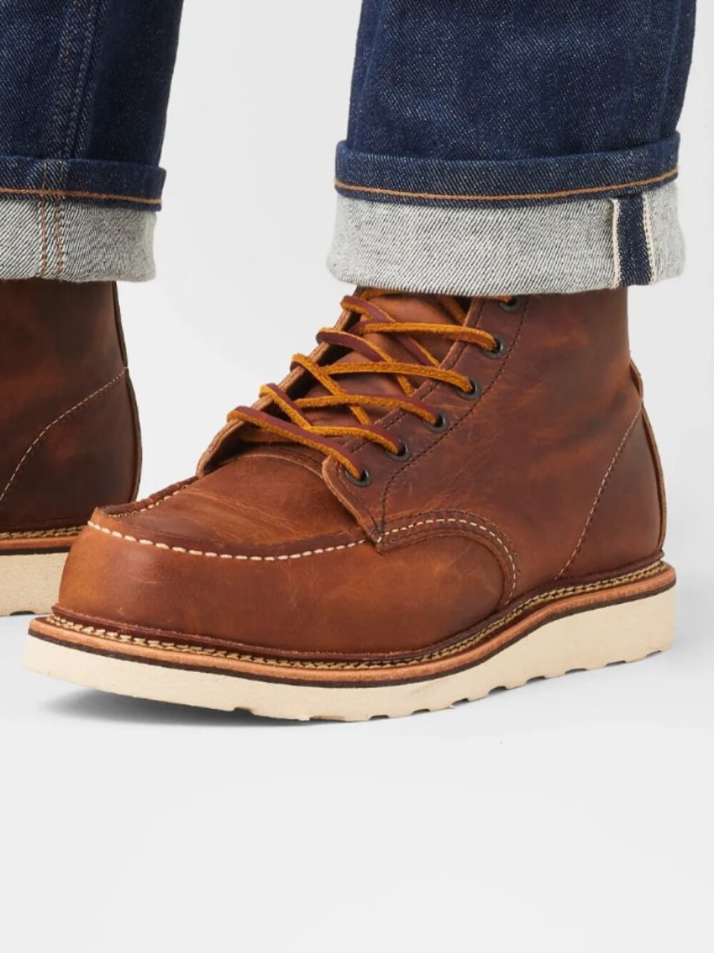 Red Wing Blacksmith Moc Boots Rough Leather Lace Up Brown New Men's Size 12 D - Picture 2 of 10